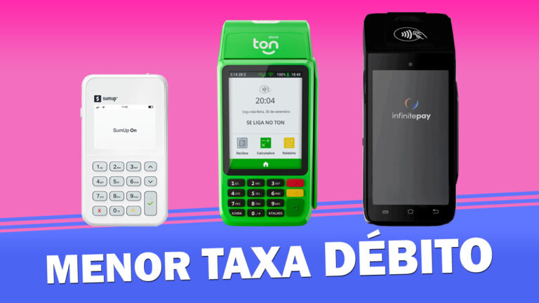 Qual máquina de cartão tem melhor taxa de débito (2023)